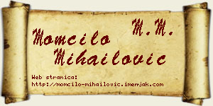 Momčilo Mihailović vizit kartica